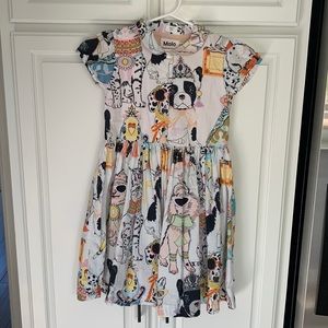 Molo Dog Dress - size 7-8